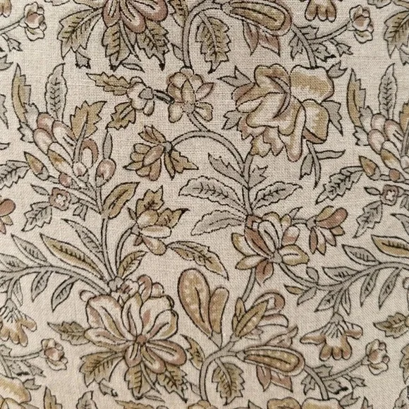 Cream and Gray pillow Cover with Elegant Floral Design - Picture 5 of 5